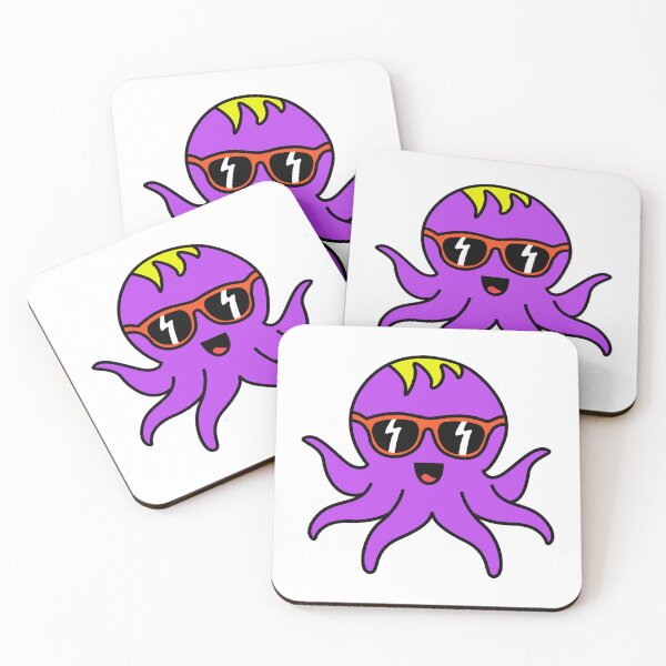 Item preview, Octopia-art with sunglasses drawing designed and sold by Blondiabshop.