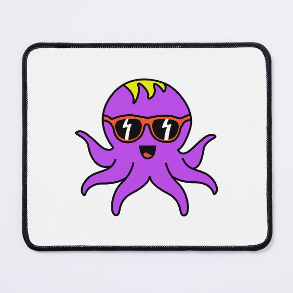 Item preview, Octopia-art with sunglasses drawing designed and sold by Blondiabshop.