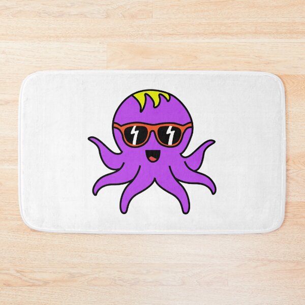 Item preview, Octopia-art with sunglasses drawing designed and sold by Blondiabshop.