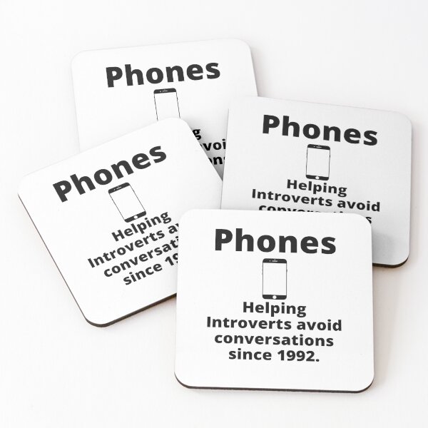 Item preview, Phones, helping introverts avoid conversations since 1992 | relatable introvert quotes. | relatable introvert problems. designed and sold by Confusion-Human.