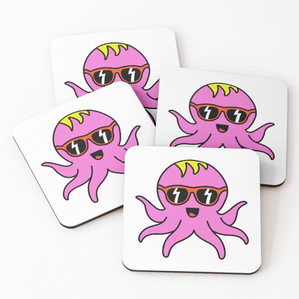 Item preview, Octopia-art with sunglasses drawing designed and sold by Blondiabshop.