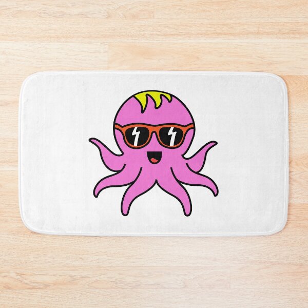 Item preview, Octopia-art with sunglasses drawing designed and sold by Blondiabshop.