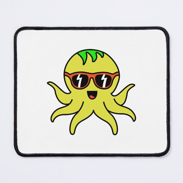 Item preview, Octopia-art with sunglasses drawing designed and sold by Blondiabshop.