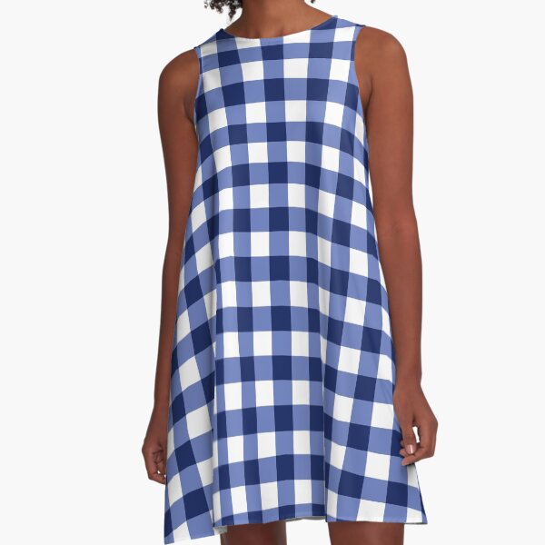 Item preview, Blue and White Gingham Pattern designed and sold by SaradaBoru.