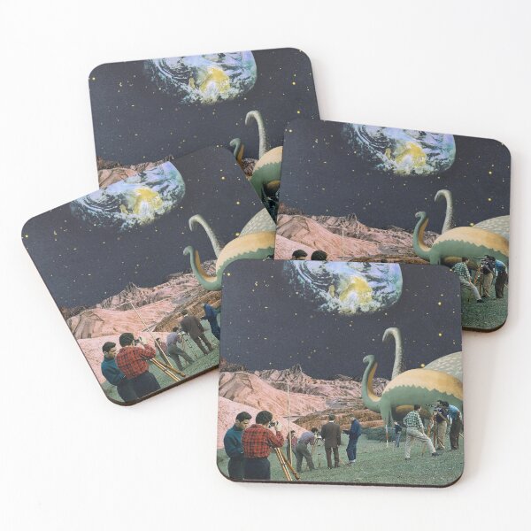 Item preview, We Are Safe Here - Dinosaur Collage designed and sold by PossessedStudio.