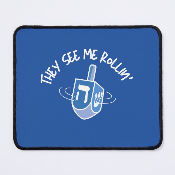 Item preview, They see me rollin' Hanukkah Jewish designed and sold by Swagforbubby.