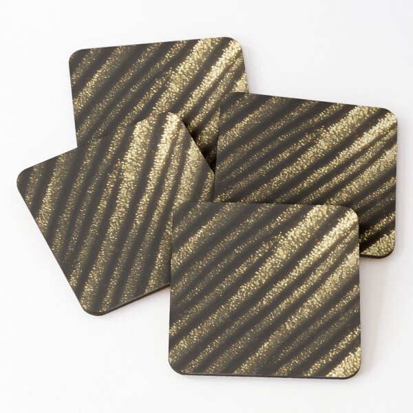 Item preview, Seamless Black & Gold Texture Patterns V designed and sold by newdreamsss.