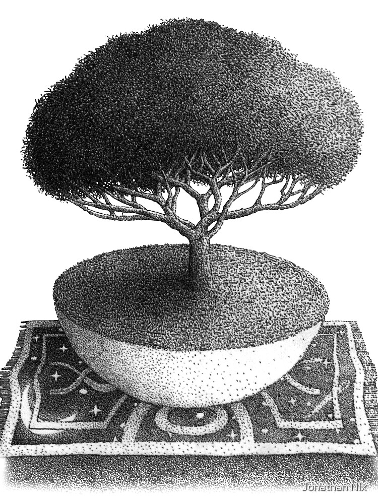Thumbnail 3 of 3, Scarf, Celestial Tree Rug designed and sold by JonathanNix.