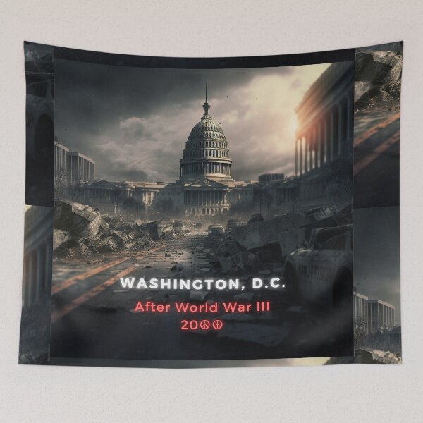 Item preview, No war World War III AI Illustration Series designed and sold by Pro-Political.