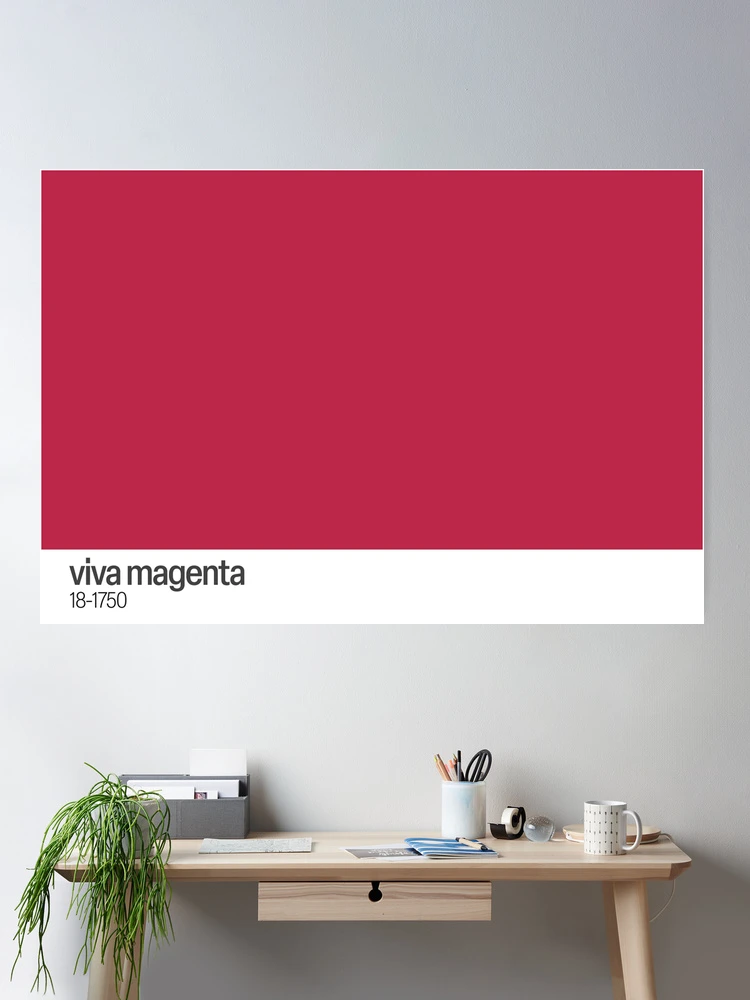 Viva Magenta 18-750 - The Color of 2023 Poster for Sale by ManoTV