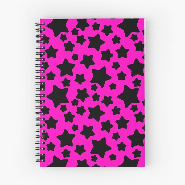 Item preview, Fuchsia and Black Stars Pattern designed and sold by SaradaBoru.