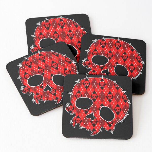 Item preview, Red Skull Argyle designed and sold by JanGrackle.