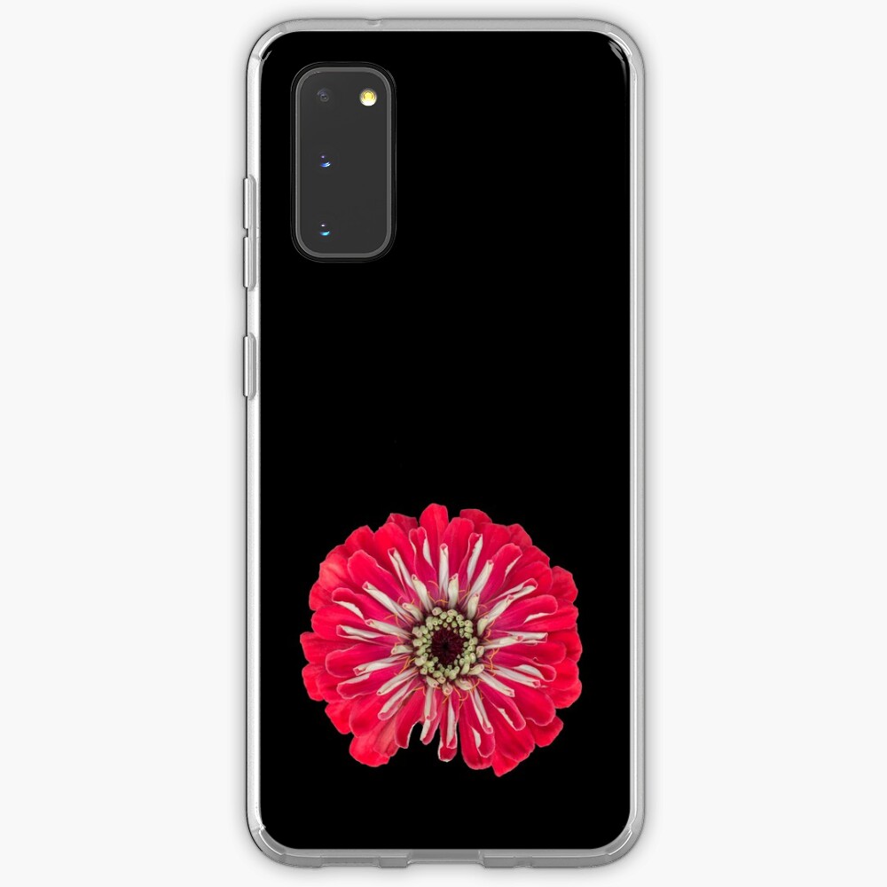 Red Zinnia Flower Case & Skin for Samsung Galaxy