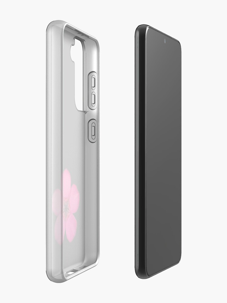 Alternate view of Red Flax flower Case & Skin for Samsung Galaxy