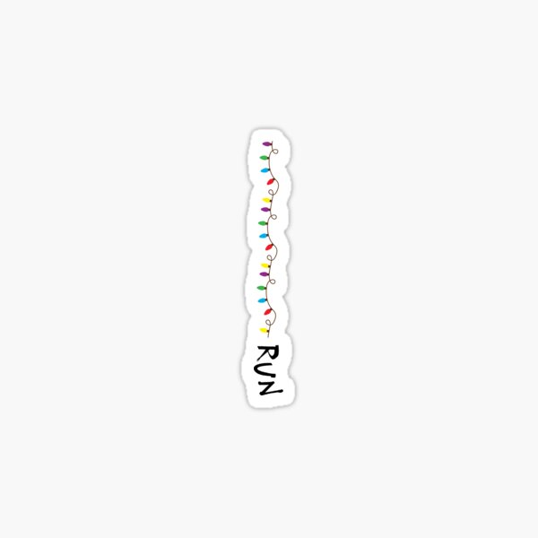 Stranger Things: Run Sticker