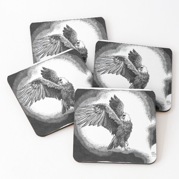 Item preview, Eagle (in black white and grey) designed and sold by Zachary Horvath.