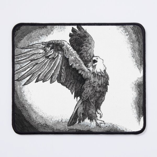 Item preview, Eagle (in black white and grey) designed and sold by Zachary Horvath.