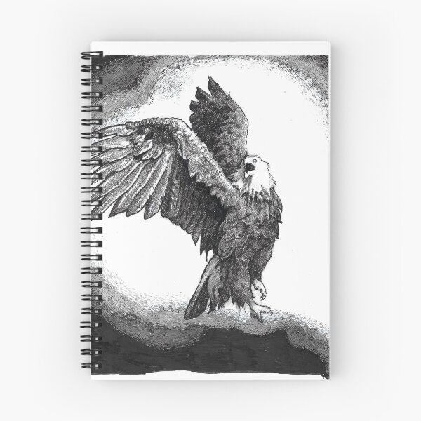 Item preview, Eagle (in black white and grey) designed and sold by Zachary Horvath.