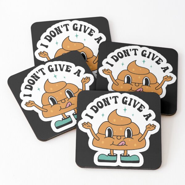 Item preview, I Don't Give a S**t Sarcastic Poop Emoji Design designed and sold by RepublicOfFire.
