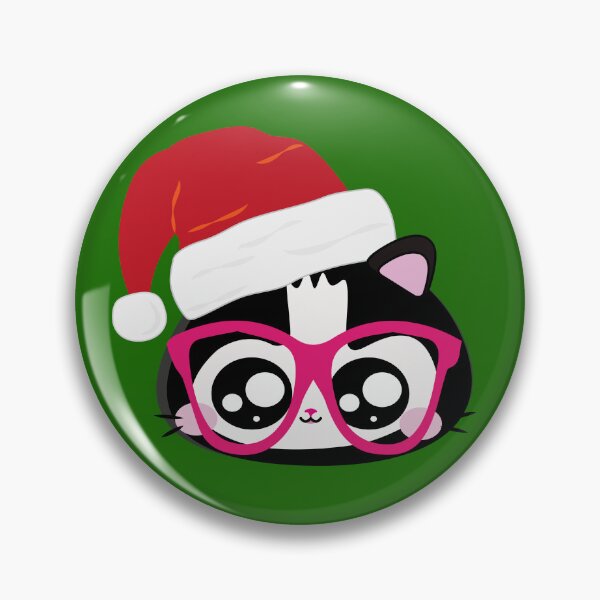 Item preview, Feliz Natal Kawaii Gato de Gorro designed and sold by GirlaineSQ.