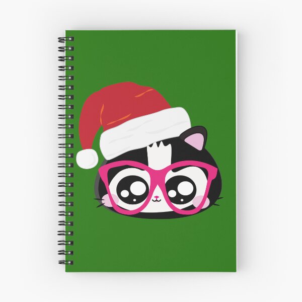 Item preview, Feliz Natal Kawaii Gato de Gorro designed and sold by GirlaineSQ.