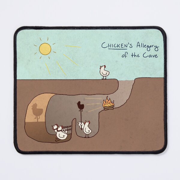 Item preview, Chicken's Allegory of the Cave designed and sold by WishingEel.