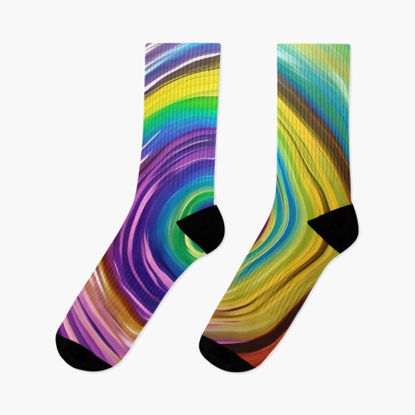 Item preview, Abstract Rainbow Swirl Painting designed and sold by Alt-Art-Digital.