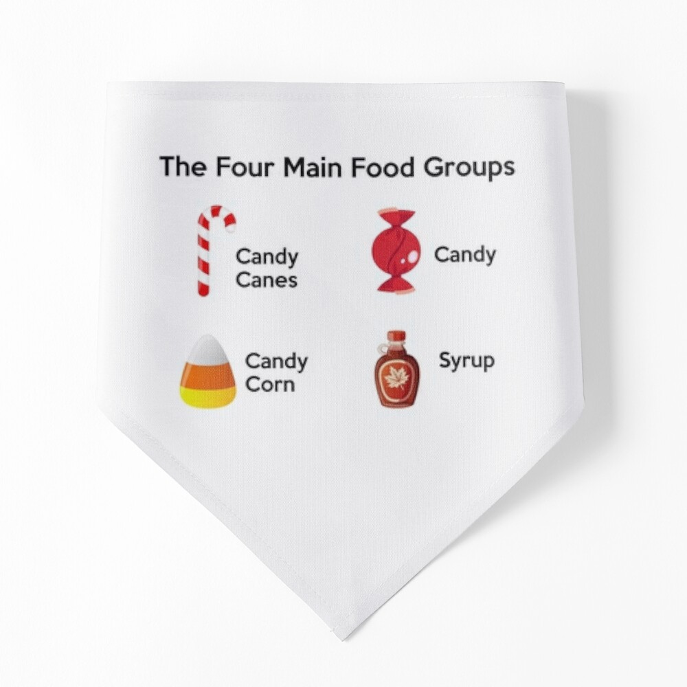 Elf Inspired - 4 Main Food Groups - Candy - Pin, Magnet or Badge