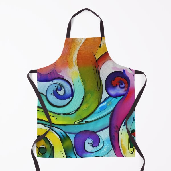 Item preview, Abstract Rainbow Swirly Painting designed and sold by Alt-Art-Digital.