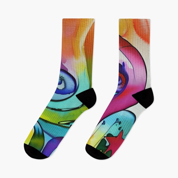 Artikelvorschau, Abstraktes Regenbogen-Swirly-Gemälde entworfen und verkauft von Alt-Art-Digital.