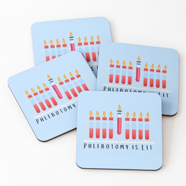 Item preview, Phlebotomy is Lit, Menorah Hanukkah healthcare worker designed and sold by Swagforbubby.