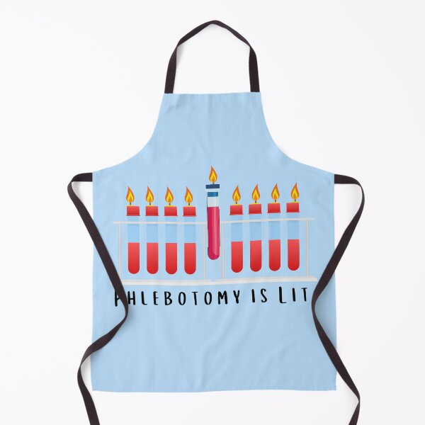 Item preview, Phlebotomy is Lit, Menorah Hanukkah healthcare worker designed and sold by Swagforbubby.