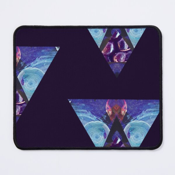 Item preview, Abstract Alien Triangle - universe colored painting collage in a triangle designed and sold by OZKURO.