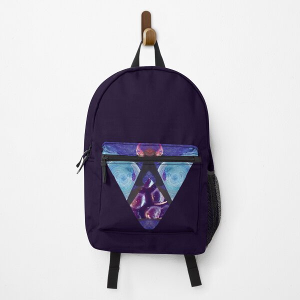 Item preview, Abstract Alien Triangle - universe colored painting collage in a triangle designed and sold by OZKURO.