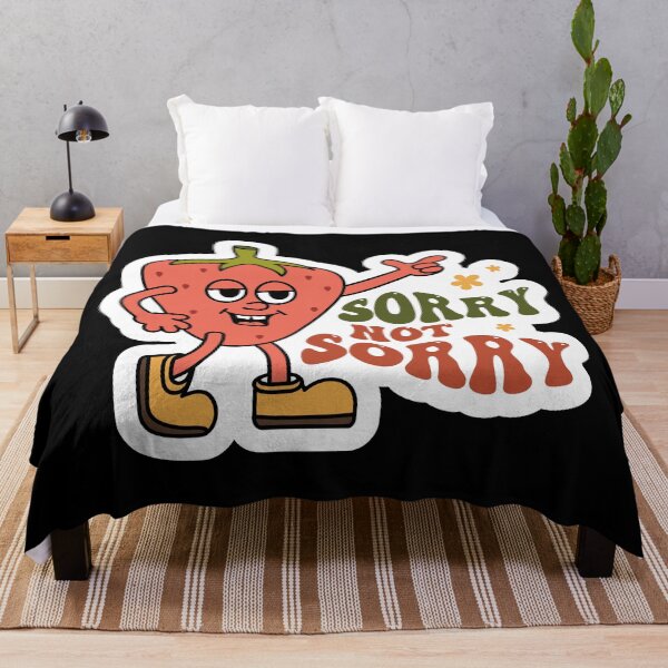 Item preview, Sorry Not Sorry Sarcastic Strawberry Design designed and sold by RepublicOfFire.
