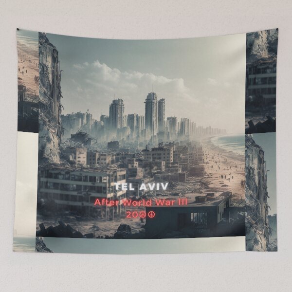 Item preview, No war World War III AI Illustration Series designed and sold by Pro-Political.