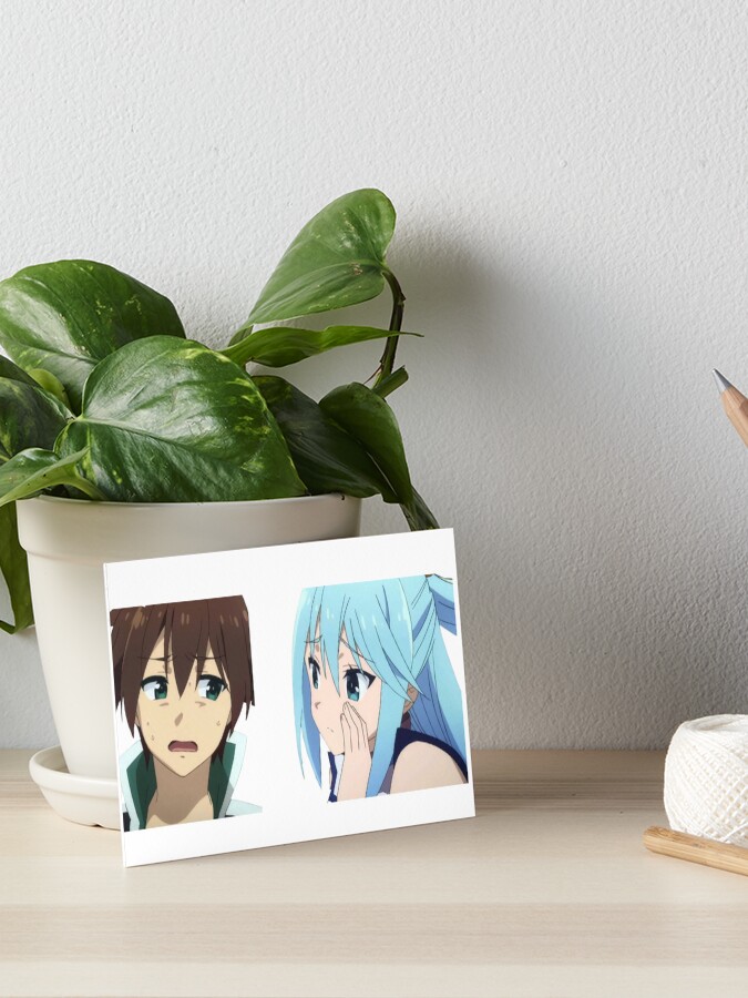 Aqua And Kazuma Konosuba | Art Print