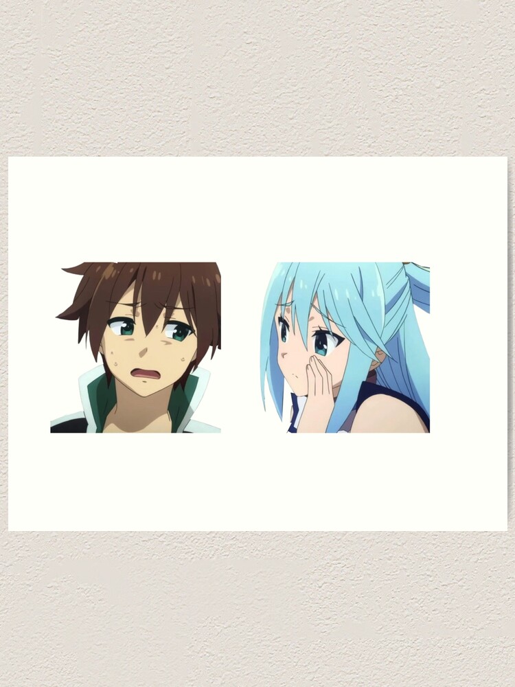 Aqua And Kazuma Konosuba | Art Print