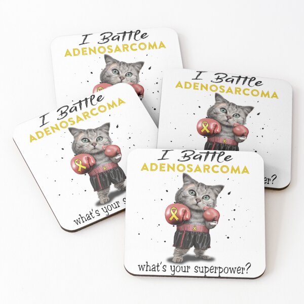 Item preview, Adenosarcoma Warrior - I Battle Adenosarcoma What Is Your Superpower? designed and sold by Jennpak.