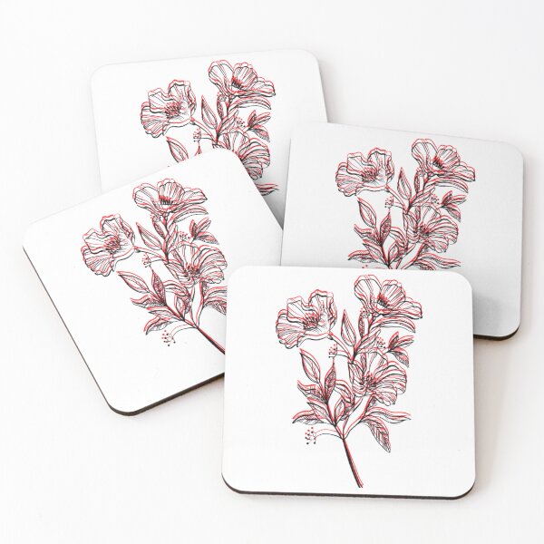 Item preview, Flower red and black      designed and sold by TeyaLillyCo.