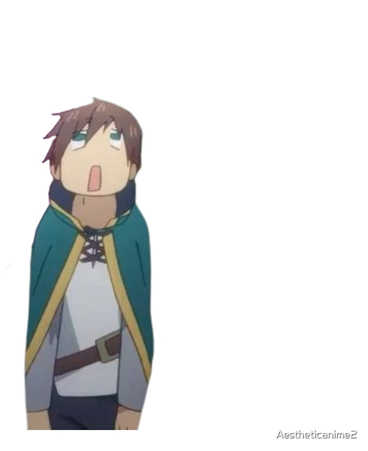 Kazuma Disgusted Konosuba Sticker for Sale by Aestheticanime2