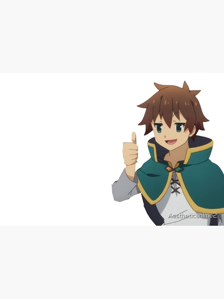 Kazuma Thumbs up Konosuba Photographic Print for Sale by