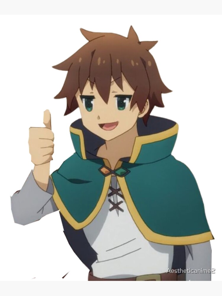 Kazuma Thumbs up Konosuba Poster for Sale by Aestheticanime2