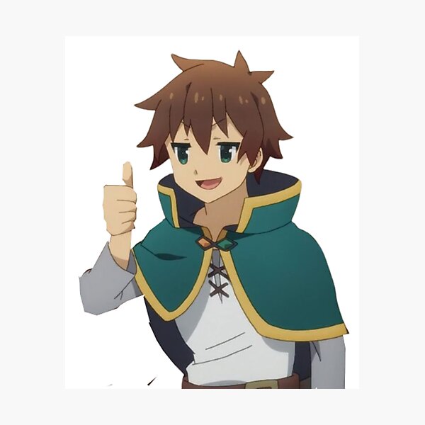 Kazuma Thumbs up Konosuba Photographic Print for Sale by