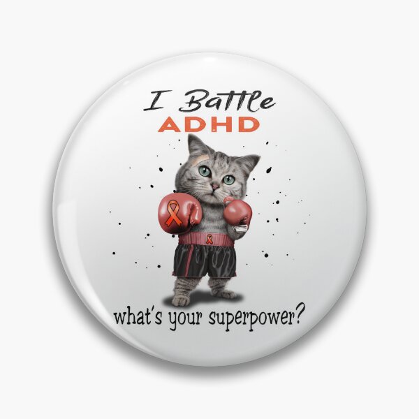 Item preview, ADHD Warrior - I Battle ADHD What Is Your Superpower? designed and sold by Jennpak.
