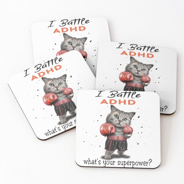 Item preview, ADHD Warrior - I Battle ADHD What Is Your Superpower? designed and sold by Jennpak.