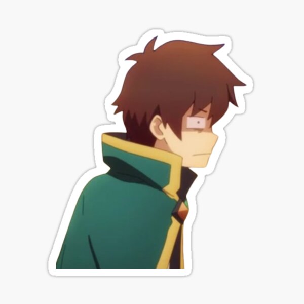 Kazuma Disgusted Konosuba Sticker for Sale by Aestheticanime2