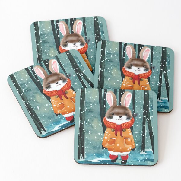 Item preview, Kawaii chibi bunny in the magic forrest #2 designed and sold by i-cottagedesign.