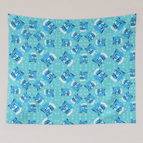 Item preview, blue tiger pattern designed and sold by 21ayh.