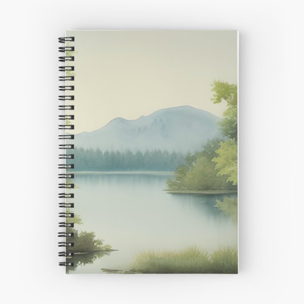Item preview, Landscape of a Pristine Lake Surrounded by Trees designed and sold by Alt-Art-Digital.